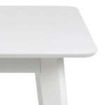 Söögilaud ROXBY 80/120x80xH76cm, valge - Pilt 6