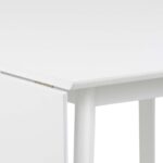 Söögilaud ROXBY 80/120x80xH76cm, valge - Pilt 7