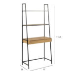 Riiul SEAFORD 77x36xH174,5cm, naturaalne - Pilt 2