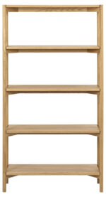 Riiul BRAIDWOOD 86x30xH160cm, naturaalne - Pilt 3