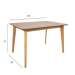 Söögilaud ROXBY 120x80xH76cm, tamm - Pilt 5