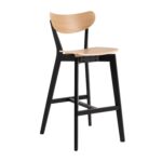 Baaritool ROXBY naturaalne/must