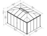 Aiapaviljon Palram Ledro4300 HALL 295x430cm - Pilt 2