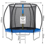 Batuut 244 cm turvavõrguga - Pilt 2