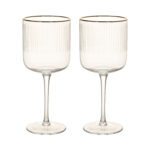 Veinipokaalid GOLD RIM 2tk H19