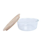 Kauss BOXY D15xH6cm 620ml, klaas, bambus - Pilt 2