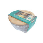 Kauss BOXY D13xH5,4cm 400ml, klaas, bamb - Pilt 2