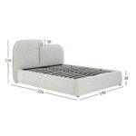 Voodi EMBRACE madratsiga HARMONY DUO SEASON 160x200cm, valge - Pilt 4