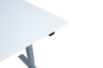 Töölaud ERGO 1-mootoriga 160x80xH71-121cm, hallikasvalge/hõbehall - Pilt 4