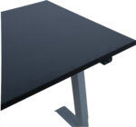 Töölaud ERGO 1-mootoriga 140x80xH71-121cm, must/hõbehall - Pilt 5