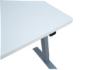 Töölaud ERGO 1 mootoriga 140x70xH71-121cm, valge/hõbehall - Pilt 4