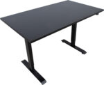 Töölaud ERGO 1-mootoriga 140x80xH71-121cm, must - Pilt 3