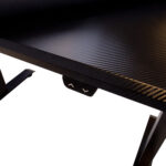 Mängurilaud GAMER 1-mootoriga 140x70xH71-121cm, must - Pilt 5