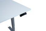 Töölaud ERGO 2-mootoriga 160x80xH60-125cm, hallikasvalge/hõbehall - Pilt 4