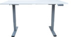 Töölaud ERGO OPTIMAL 2-mootoriga 160x80xH62-127cm, hallikasvalge/hõbehall - Pilt 3