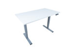 Töölaud ERGO OPTIMAL 2-mootoriga 140x80xH62-127cm, hallikasvalge/hõbehall - Pilt 3