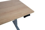 Töölaud ERGO OPTIMAL 2-mootoriga 160x80xH62-127cm, hikkoripuu/hõbehall - Pilt 4