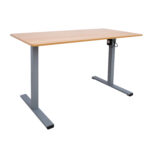 Töölaud ERGO OPTIMAL 1-mootoriga 120x60xH71-116cm, tamm/hõbehall - Pilt 2