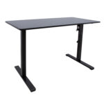 Töölaud ERGO OPTIMAL 1-mootoriga 120x60xH71-116cm, must - Pilt 2