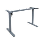Töölaud ERGO LIGHT 1-mootoriga 120x60xH73-118cm, tamm/hõbehall - Pilt 4