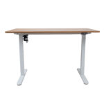 Töölaud ERGO LIGHT 1-mootoriga 120x60xH73-118cm, tamm/valge - Pilt 2