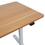 Töölaud ERGO LIGHT 1-mootoriga 120x60xH73-118cm, tamm/valge - Pilt 3