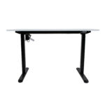 Töölaud ERGO LIGHT 1-mootoriga 120x60xH73-118cm, valge/must - Pilt 4