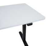 Töölaud ERGO LIGHT 1-mootoriga 120x60xH73-118cm, valge/must - Pilt 5