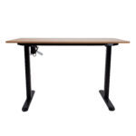 Töölaud ERGO LIGHT 1-mootoriga 120x60xH73-118cm, tamm/must - Pilt 4