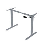 Töölaud ERGO FIT 1-mootoriga 120x60xH71,5-116cm, must/hõbehall - Pilt 2
