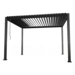 Varikatus MIRADOR-111 3x4m klaasist lükandseintega, tumehall - Pilt 2