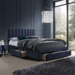 Voodi GRACE madratsiga HARMONY TOP 160x200cm, sinine - Pilt 2