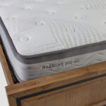 Voodi GLOSSY 160x200cm, madratsiga HARMONY DUO, hall - Pilt 4