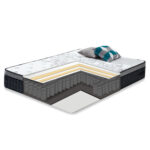 Voodi OZZO madratsiga HARMONY DELUX 160x200cm, hele puit - Pilt 3