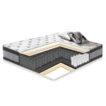 Voodi CHAMBA 160x200cm, madratsiga HARMONY DUO - Pilt 5
