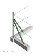 Kaldtugi 38x2000mm RAL 6005 - Pilt 3