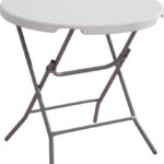 Kokkupandav laud ümar 80cm valge