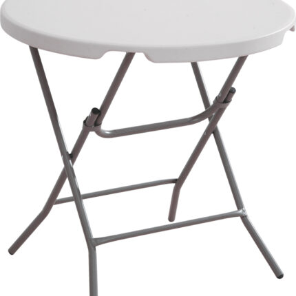 Kokkupandav laud ümar 80cm valge