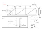 Liugvärava raam ava 4m RAL7016 - 1,1m - Pilt 2