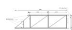 Liugvärava raam ava 4m RAL7016 – 1