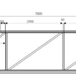 Liugvärava raam ava 5m RAL7016 – 1