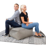 Tumba MITSU-MITSU 80x80xH30cm, helepruun - Pilt 3
