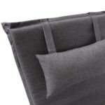 Lamamistooli kate WICKER 55x195xH3cm, tumehall - Pilt 2