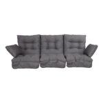 Kiigepadjad ROMA 108x56xH10cm, tumehall, 3tk - Pilt 2