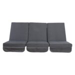 Kiigepadjad 3tk MONTREAL 114x52x9cm, tumehall - Pilt 2