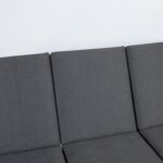 Kiigepadjad 3tk MONTREAL 114x52x9cm, tumehall - Pilt 3