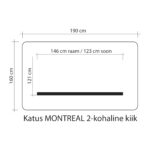 Kiigekatus MONTREAL-2 160x190cm - Pilt 2