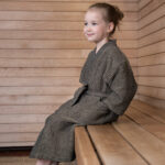 Hommikumantel RENTO BROWN, laste L/XL - Pilt 3