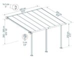 Varikatus terrassile Olympia 3x4,25 hall/pronks - Pilt 2