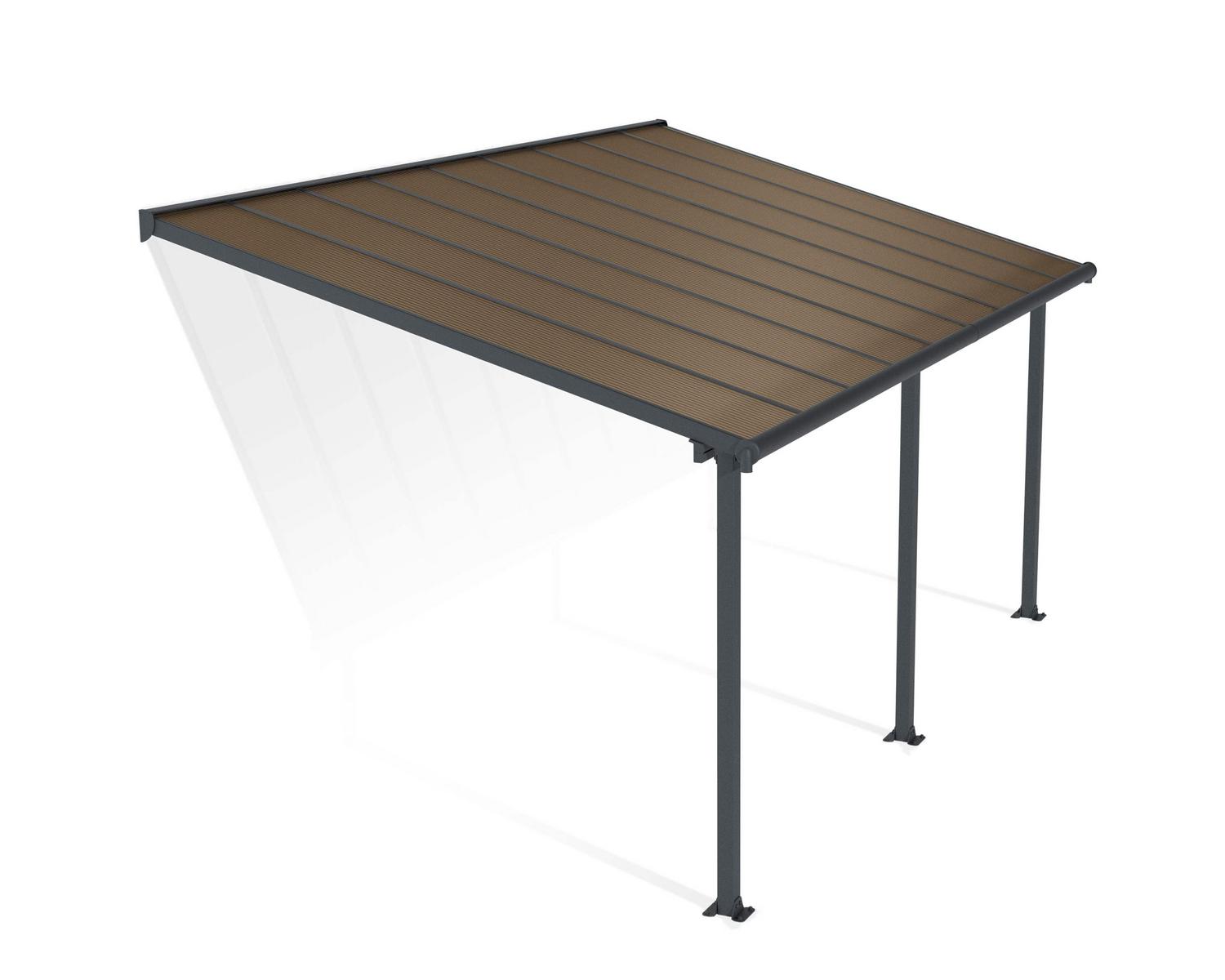 Palram Patio Covers Olympia 3x5.46 Grey Bronze Cutout Varikatus terrassile Olympia